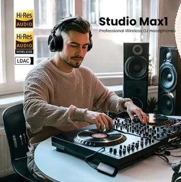 Professionele DJ Koptelefoon Bluetooth met Lage Latentie, Audio, Tv en Foto, Professionele Audio-, Tv- en Video-apparatuur, Verzenden