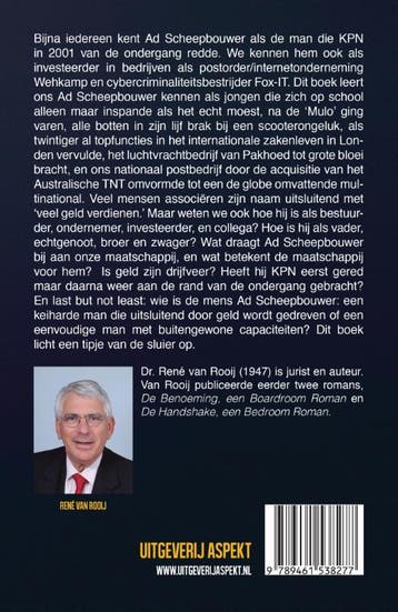 Ad Scheepbouwer 9789461538277 René van Rooij, Verzenden, Zo goed als nieuw, René van Rooij