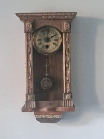 Regulateur wandklok - Oud - duitse of Biedermeier periode -, Antiek en Kunst