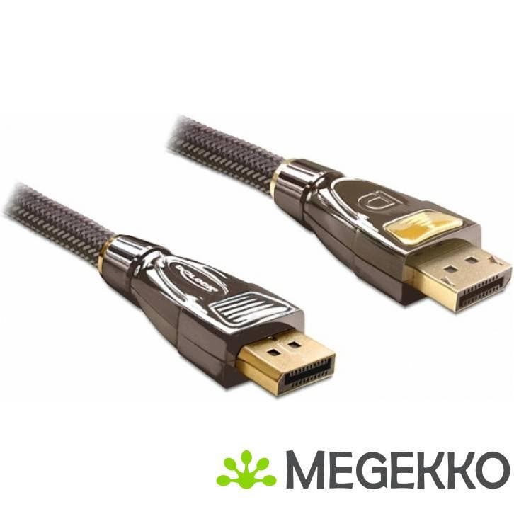 Delock 82771 Kabel DisplayPort 1.2 male > DisplayPort male, Computers en Software, Overige Computers en Software, Nieuw, Verzenden