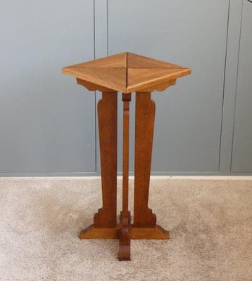 Bijzettafel - Amsterdamse School Plantentafel - Eikenhout
