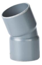 Pvc bocht 22,5°, handgevormd, 2x inwendig lijm-125, Verzenden, Nieuw