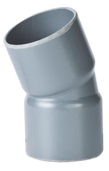 Pvc bocht 22,5°, handgevormd, 2x inwendig lijm-125, Verzenden, Nieuw