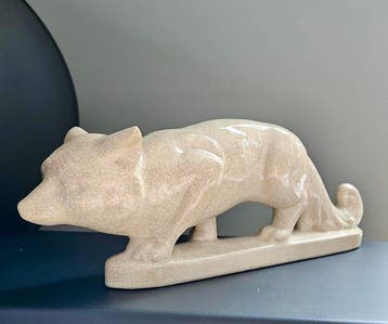 Fontinelle - Louis Fontinelle - sculptuur, Vos 39 cm - 13 cm, Antiek en Kunst