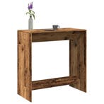 Bartafel 102x50x103,5 cm bewerkt hout oud houtkleurig, Huis en Inrichting, Tafels | Eettafels, Verzenden, Nieuw