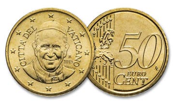 Herdenkingsmunt Paus Franciscus – Vaticaan 50 cent (UNC), Verzenden