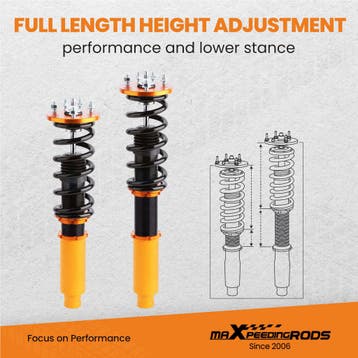Coilover Suspension Compatible for Honda Accord 98-02 com..., Verzenden, Nieuw, Honda