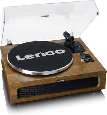 Lenco Platenspeler met Bluetooth - Vier ingebouwde Speakers, Verzenden, Zo goed als nieuw