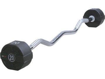 Lifemaxx PU EZ Curl Halterstang - 40 kg - Polyurethaan, Sport en Fitness, Verzenden, Nieuw