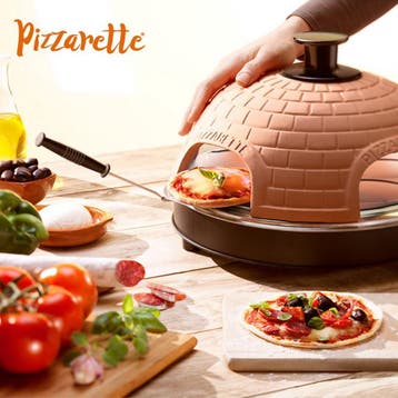 Emerio PO-115984 Pizzarette 6 persoons Handgemaakte terra..., Verzenden, Nieuw