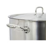 Korkmaz Gastro Proline RVS Soeppan XXL 42.5L – Grote Kookpan, Huis en Inrichting, Keuken | Potten en Pannen, Ophalen of Verzenden