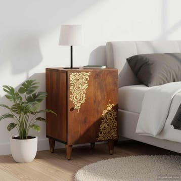 vidaXL Badkamerkast Honingbruin 38 x 33 x 58 cm Massief, Verzenden, Nieuw