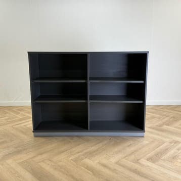 open kast vv 4 legborden  121x160x45 cm, antraciet-, Huis en Inrichting, Ophalen of Verzenden, Gebruikt