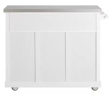 Keukenwagen met RVS Blad, Schuifdeuren & Flessenrek 116cm, Huis en Inrichting, Verzenden, Nieuw