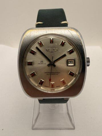 Sicura - Tv Screen Sunburst Dial- 25 Jewels - Zonder, Nieuw