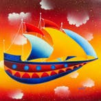Kino Mistral (1943) - Il veliero tra le nuvole, Antiek en Kunst, Kunst | Schilderijen | Klassiek