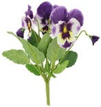 Viooltje Pansy Kunst Purple Blauw Pick 30 cm, Huis en Inrichting, Woonaccessoires | Kunstplanten en Kunstbloemen, Ophalen of Verzenden