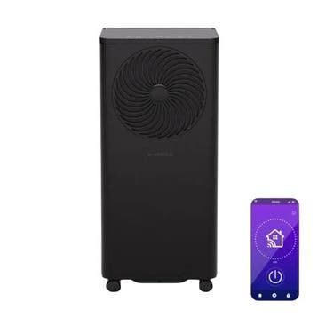 Klarstein Aero Ring 9000 BTU Mobiele Airco Smart | Zwart | J, Ophalen of Verzenden, Nieuw, Ventilator