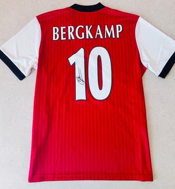 Dennis Bergkamp - Exclusive Hand Signed Arsenal Icon Replica, Nieuw