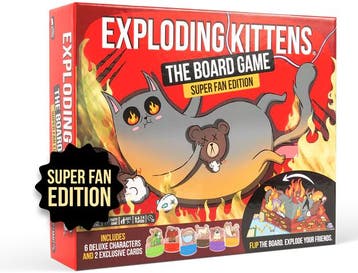Exploding Kittens The Board Game - Super Fan Edition |, Hobby en Vrije tijd, Verzenden, Nieuw