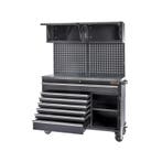 Verrijdbare werkbank met lades, gereedschapsbord,, Ophalen of Verzenden, Nieuw