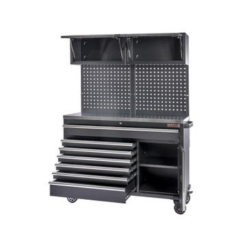Verrijdbare werkbank met lades, gereedschapsbord,, Ophalen of Verzenden, Nieuw