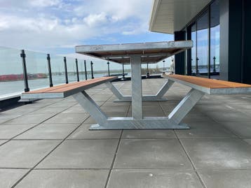 Tuintafel / picknicktafel 360cm Laatste modellen 2026, Tuin en Terras, Ophalen, Nieuw, Rechthoekig, Staal