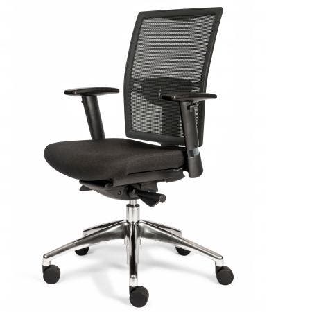 (MDK-104612) Bureaustoel Tijs netweave rugleuning, Huis en Inrichting, Bureaus, Nieuw, In hoogte verstelbaar, Ophalen of Verzenden