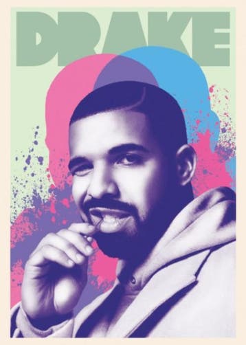 Posters - Poster Drake - Drake, Verzenden, Zo goed als nieuw