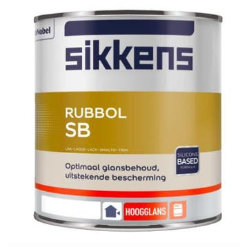 SIKKENS RUBBOL SB - alleen lichte kleuren - 4 maal 2,5 -..., Ophalen of Verzenden, Nieuw, Overige kleuren, Lak