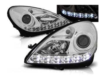 Daylight Chrome koplampen geschikt voor Mercedes R171 SLK, Auto-onderdelen, Verlichting, Verzenden, Nieuw, Mercedes-Benz