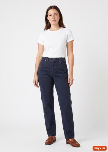 Vintage Chinos Heren maat WW23 / L28 Marineblauw Vintage, Kleding | Heren, Ophalen of Verzenden, Nieuw, Lee
