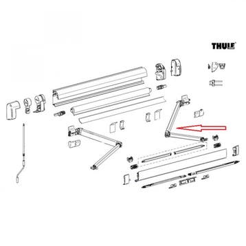 Thule Knikarm Compleet RH 5200 2.30, Ophalen of Verzenden, Nieuw, Thule