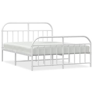 Bedframe 160x200 Wit - Metaal | Retourdeal 54% Korting, Huis en Inrichting, Ophalen of Verzenden, 200 cm, Metaal, 160 cm
