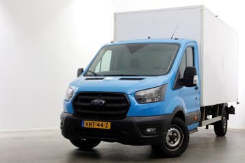 Ford Transit 350 2.0 TDCI 130pk E6 Bakwagen met achterdeuren, Gebruikt, Euro 6, Blauw, Radio