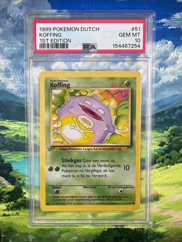 Pokémon - 1 Graded card - Koffing #51 (POP 14!) First, Nieuw