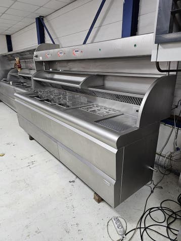 Gereviseerde Perfecta bakwand friteuse VR 3x 2 mand ABM+Bkpl, Zakelijke goederen, Ophalen of Verzenden, Gebruikt