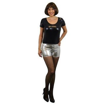 Hotpants Zilver, Verzenden, Nieuw, Feestartikel