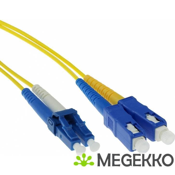 ACT 1 meter LSZH Singlemode 9/125 OS2  glasvezel patchkabel, Computers en Software, Pc- en Netwerkkabels, Nieuw, Verzenden