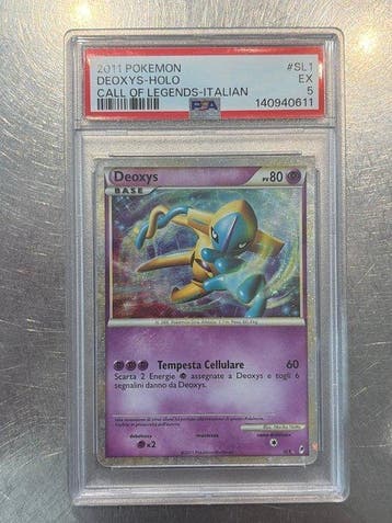 Pokémon - 1 Graded card - Deoxys SL1 Foil - PSA 5 - Various, Hobby en Vrije tijd, Verzamelkaartspellen | Pokémon, Nieuw