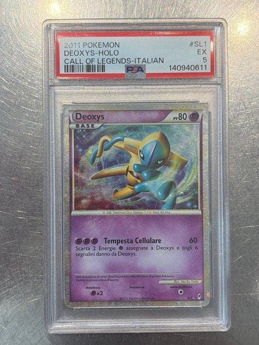 Pokémon - 1 Graded card - Deoxys SL1 Foil - PSA 5 - Various, Hobby en Vrije tijd, Verzamelkaartspellen | Pokémon