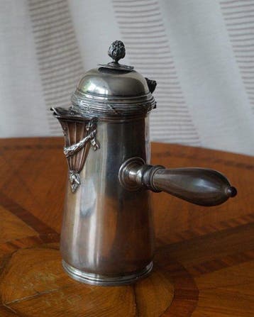 Chocoladepot - Zilver, Antiek en Kunst