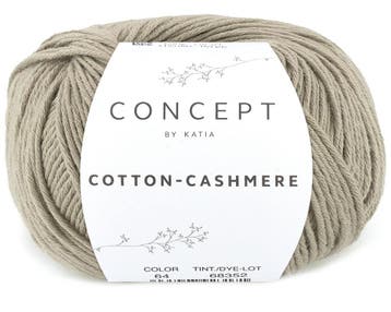 Katia Concept Cotton-Cashmere - 91 Grijsgroen - Garen, Ophalen of Verzenden, Nieuw