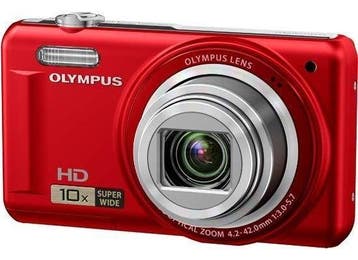 Olympus VR-310 Digitale Compact Camera - Rood, Verzenden, Zo goed als nieuw