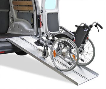 Oprijplaten oprijplaat scootmobiel aluminium opvouwbaar 150, Ophalen of Verzenden