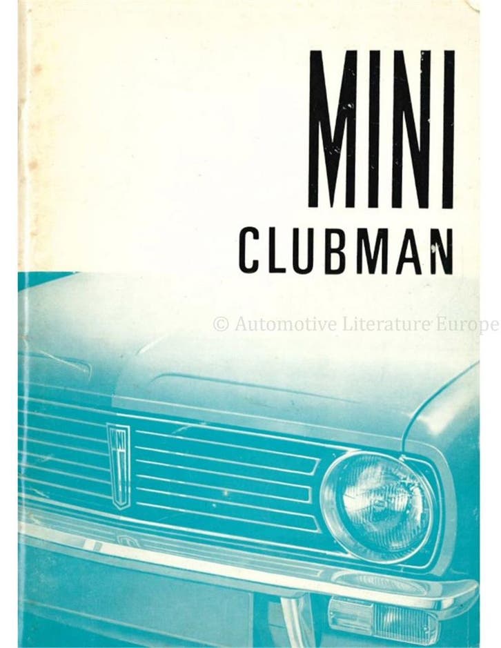 1975 AUSTIN-MORRIS MINI CLUBMAN INSTRUCTIEBOEKJE NEDERLANDS, Auto diversen, Handleidingen en Instructieboekjes