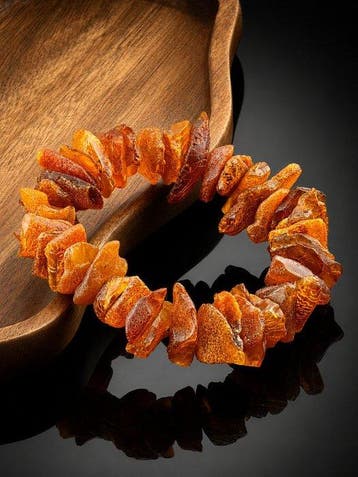 Barnsteen - Natural Baltic Amber Bracelet – Unpolished