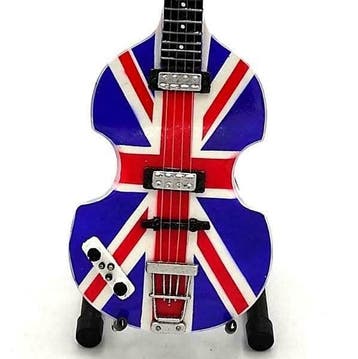 Miniatuur replica Höfner basgitaar - Paul McCartney Beatles, Ophalen of Verzenden, Nieuw, Pop, Beeldje of Miniatuur