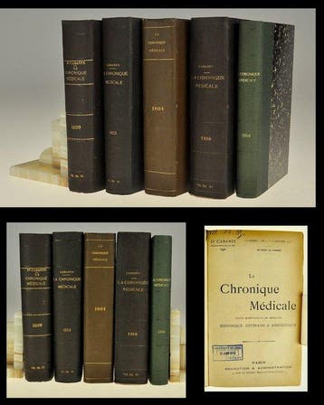 Dr. Augustin Cabanès - La Chronique Médicale, Revue, Antiek en Kunst