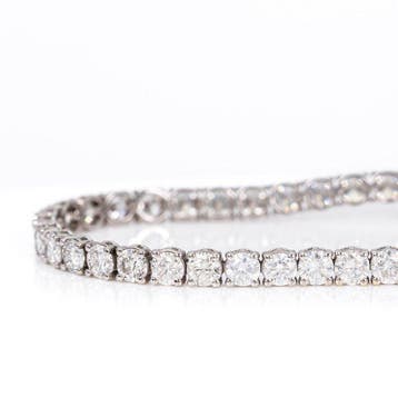 Zonder minimumprijs - Armband - 14 karaat Witgoud - 6.90ct., Nieuw